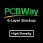 PCBWay 6 Layer HDI Stackup Template
