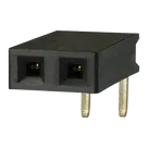 Pin Socket 01x02 2.54mm Horizontal