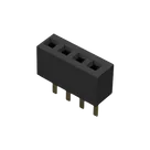 Pin Socket 01x04 1.00mm Vertical thumbnail