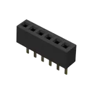 Pin Socket 01x06 1.00mm Vertical for microsd reader