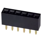 Pin Socket 01x06 2.00mm Vertical