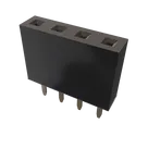 Pin Socket 1x04 P2.54mm Vertical