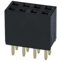 Pin Socket 02x04 2.54mm Vertical