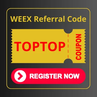 Create WEEX Account with Referral Code: TOPTOP– Get Welcome Bonus Instantly