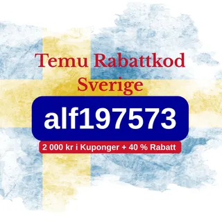 🇸🇪 Temu Rabattkod Sverige [alf197573] – Uppgraderad 2025-Erbjudande: 2 000 kr i Kuponger + 40 % Rabatt + Gratis Gåva