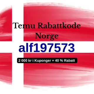 🇳🇴 Temu Rabattkode Norge [alf197573] – Oppgradert 2025-Tilbud: 2 000 kr i Kuponger + 40 % Rabatt + Gratis Gave