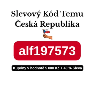 🇨🇿 Slevový Kód Temu Česká Republika [alf197573] – Vylepšená Nabídka 2025: Kupóny v hodnotě 5 000 Kč + 40 % Sleva + D dárek Zdarma