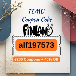 🇫🇮 Temu Coupon Code Finland [alf197573] – Upgraded 2025 Offer: €200 Coupons + 40% Off + Free Gift