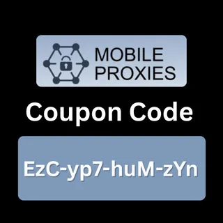 Mobile Proxies Coupon Code : (EzC-yp7-huM-zYn) Get 20% Off On Proxy