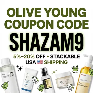 🔎🇬🇧 OLIVE YOUNG DISCOUNT CODE UK 2026 | 5%–20% OFF ✔ SHAZAM9