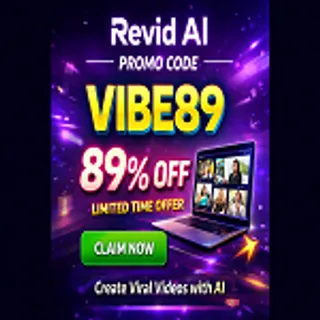 Revid ai promo code: VIBE89 (Save 89% Now)