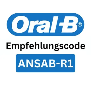 Oral B Empfehlungs­code "ANSAB-R1“ – Erhalten Sie 10 % Rabatt auf Ihre erste Bestellung