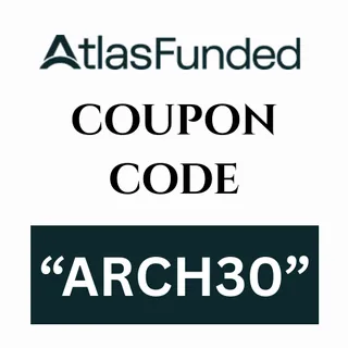Atlasfunded coupon code  “ARCH30” Get 30% discount On All challenges