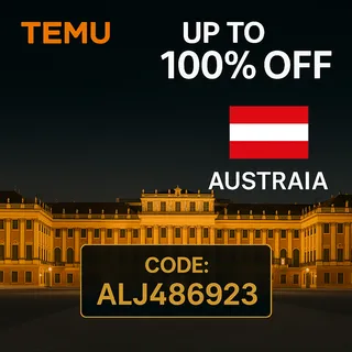 {New} Temu Austria Discount Code [alj486923] – Get €100 in Coupons + 30% Off Your First Order