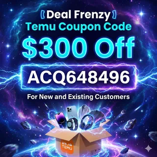 ⫅Deal Frenzy⫆ Temu Coupon Code $300 Off ⤁ ["ACQ648496"] For New and Existing Customers 