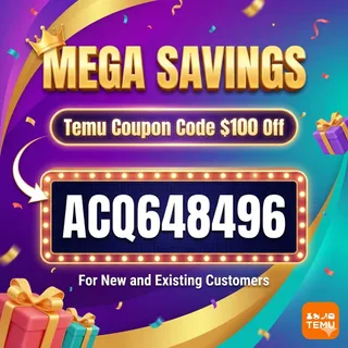 ⫅Mega Savings⫆ Temu Coupon Code $100 Off → ["ACQ648496"] For New and Existing Customers 