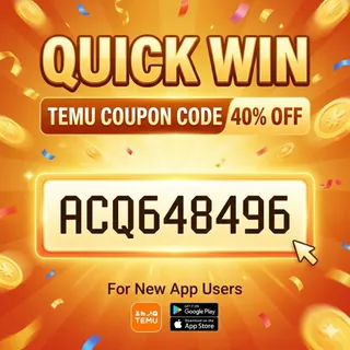 ⫅Quick Win⫆ Temu Coupon Code 40% Off ⤐ ["ACQ648496"] For New App Users