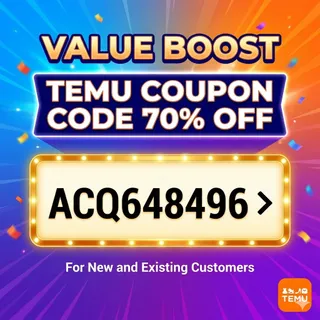 ⫅Value Boost⫆ Temu Coupon Code 70% Off ⥤ ["ACQ648496"] For New and Existing Customers 