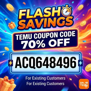 ⫅Flash Savings⫆ Temu Coupon Code 70% Off ⥲ ["ACQ648496"] For Existing Customers 