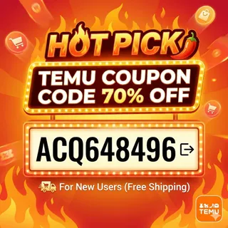 ⫅Hot Pick⫆ Temu Coupon Code 70% Off ⭄ ["ACQ648496"] For New Users (Free Shipping) 
