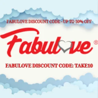 Fabulove discount code: TAKE10 – Save up to 50% Off in 2026