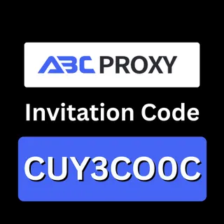 AbcProxy Invitation Code : (CUY3CO0C) Save 10% Off On Signup