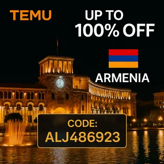 {2026} Temu Armenia Կուպոնի Կոդը [alj486923] – Ստացեք AMD 70,000 Կուպոններ + 30% Զեղչ Առաջին Պատվերից