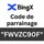 codedeparrainagebingxfwvzc90f
