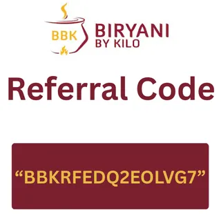 Biryani By Kilo Referral Code “BBKRFEDQ2EOLVG7” Get 200 Rs Off On first Order