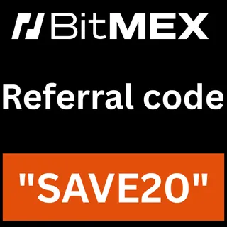 Bitmex Referral code "SAVE20" Get Upto 50% On Trading Fees