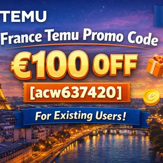 New≽ France Temu ⌊Coupon⌉ Code €100 off {{"acw637420"}} For New & Existing User 