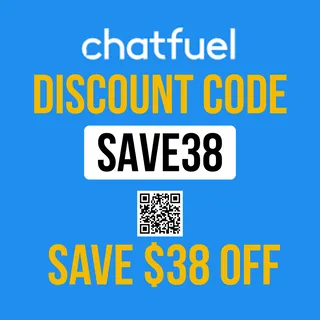 Chatfuel Coupon Code SAVE38