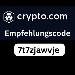 Crypto.com Empfehlungs­code "7t7zjawvje“ – Sparen Sie 20 % bei den Handelsgebühren