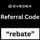 howtouseevedexreferralcoderebate