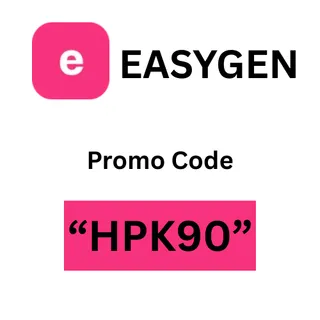 Easygen ai Promo Code "HPK90" Get 90% Off On all Plans