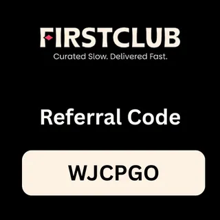 FirstClub Verified Referral Code "WJCPGO" Get ₹500 Reward Benefits