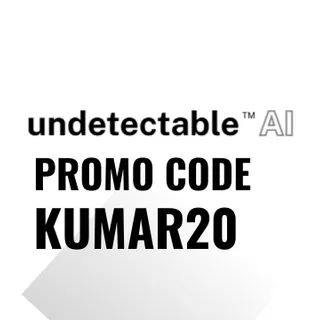 Undetectable AI Promo Code KUMAR20 | Get 20% OFF Instantly on All Plans