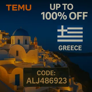 Temu Coupon Code Greece [alj486923] – Get €110 in Coupons + 30% Off Your First Order