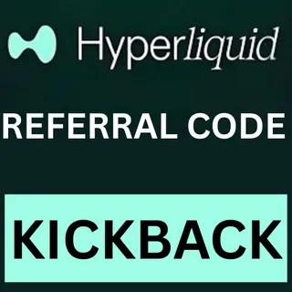 HyperLiquid Referral code 2026  "KICKBACK"  Get 20% Off On Trading Fees