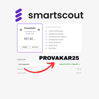 Smartscout Coupon Code - PROVAKAR25 Save 25% On Subscriptions
