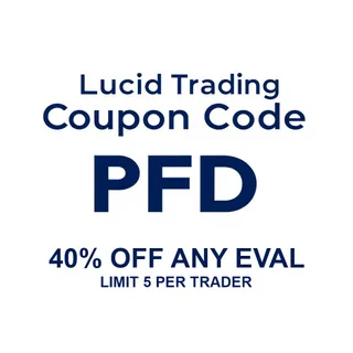 40% Off Lucid Trading with code "PFD"