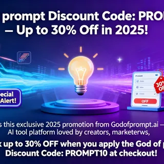 God of Prompt Discount Code: PROMPT10 – Up to 30% Off (2026 Exclusive Deal!)