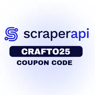 Scraperapi Coupon Code - CRAFTO25 Save 25% On Subscriptions