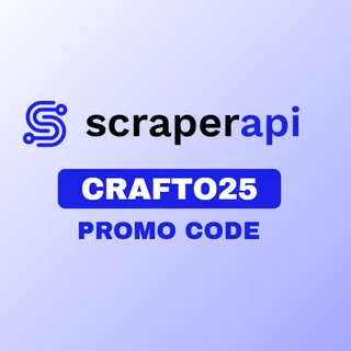 ScraperAPI Promo Code – Use CRAFTO25 to Save 25% on Subscriptions