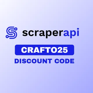 ScraperAPI Discount Code – Use CRAFTO25 to Save 25% on Subscriptions