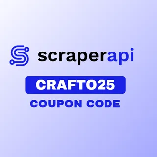 ScraperAPI Coupon Code – Use CRAFTO25 to Save 25% on Subscriptions