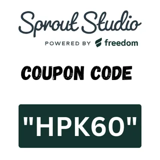 Sprout Studio Coupon Code "HPK60" – Save 60% on Pro Plan