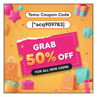 Temu Coupon Code [acq909783] Get 50% Discountfor Existing Customers 