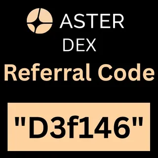 Aster DEX Referral Code "D3f146" – Get 20% OFF On Trading Fees