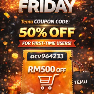 Premium UAE ❉Temu Discount Code {acv964233}  50% off For Existing  New User